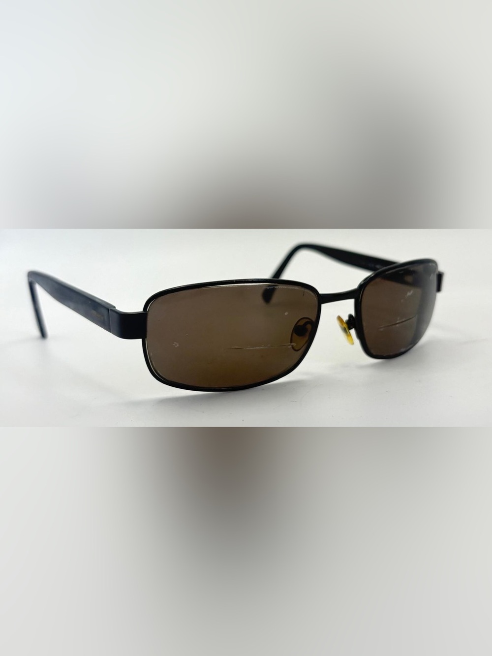 Polaroid Black Oval Metal Sunglasses Frames Only